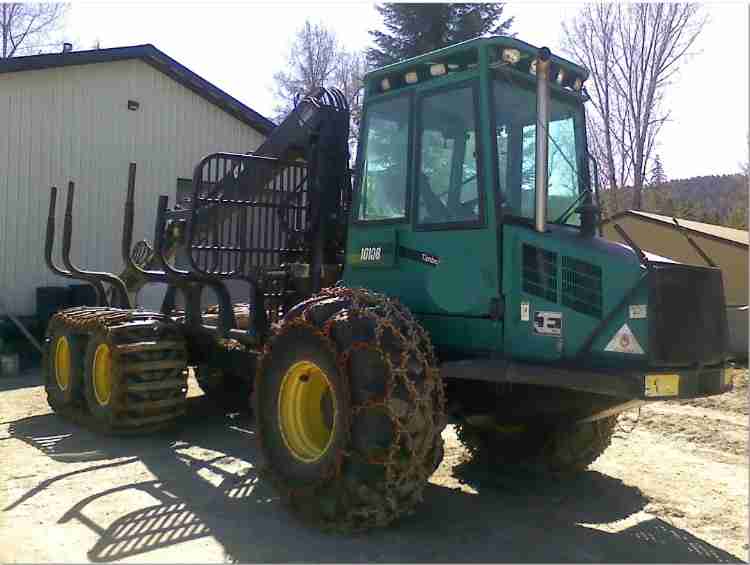Timberjack 1010B 6 Wheel Forwarder. Minnesota Forestry Equipment Sales