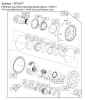 NEW Pinion gear for saw head rotate motor. Part# T350388