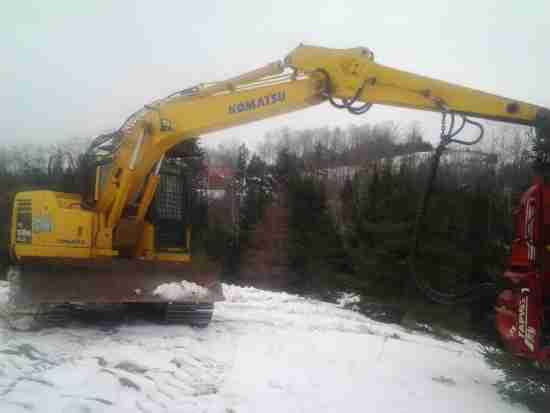 Komatsu PC 138-LC Excavator with a Tapio 400 Harvester Head | Minnesota |  Forestry Equipment Sales