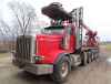 Peterbilt 357 with Loader and Pup Trailer