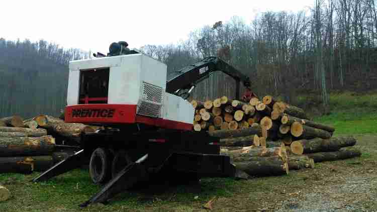 Prentice 410d Log Loader Minnesota Forestry Equipment Sales