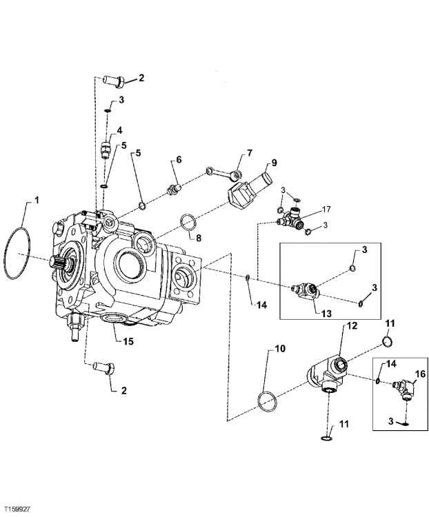 John Deere 544H pump part#  AT203579 or AT223519