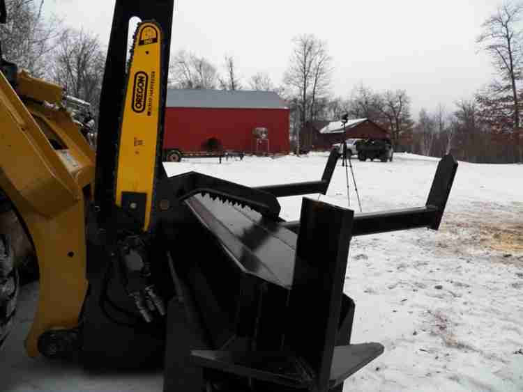 Red Pine Equipment Halverson 140B Firewood Processor SkidSteer Attachment